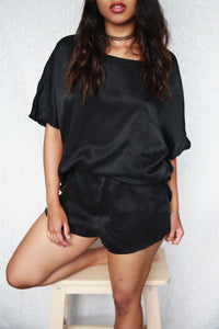 NIGHT BIRD FLYING Washable Silk Loungewear