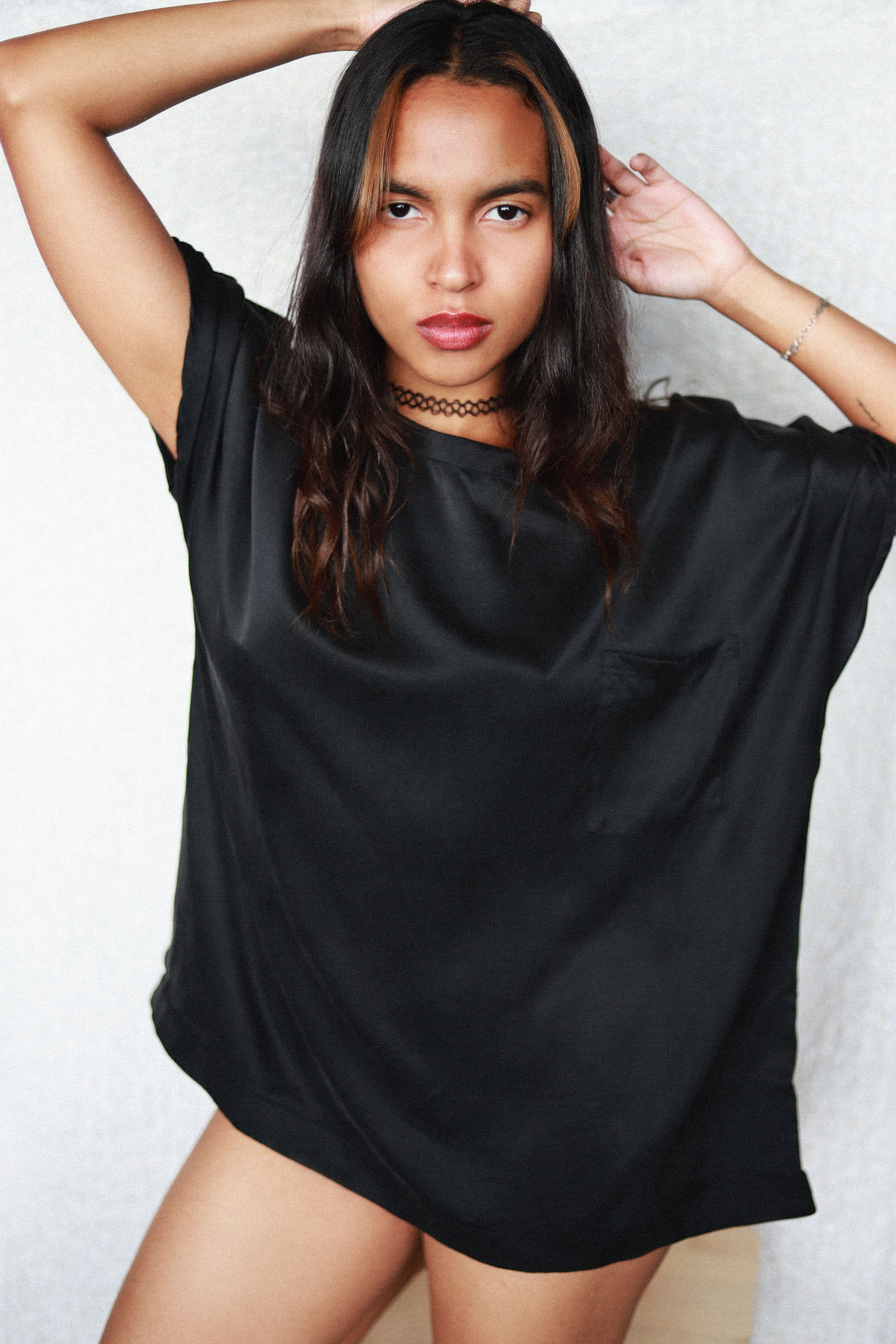 NIGHT BIRD FLYING Washable Silk Loungewear
