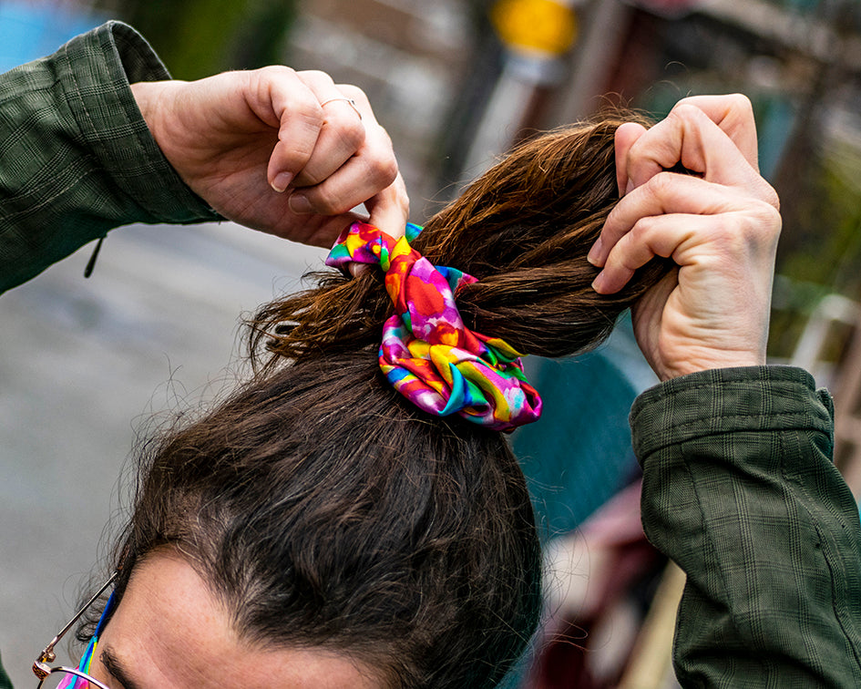 LOVE OR CONFUSION Silk Scrunchie